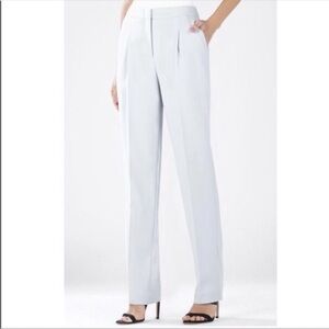 BCBG MAXAZRIA ice blue straight leg trousers